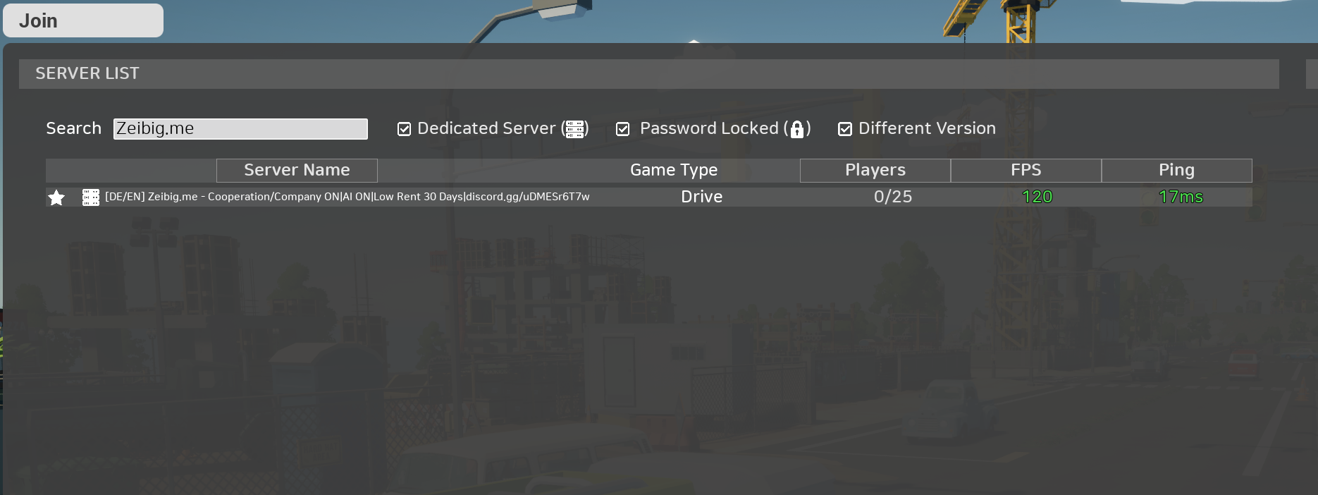 Anleitung: Server im Browser finden
